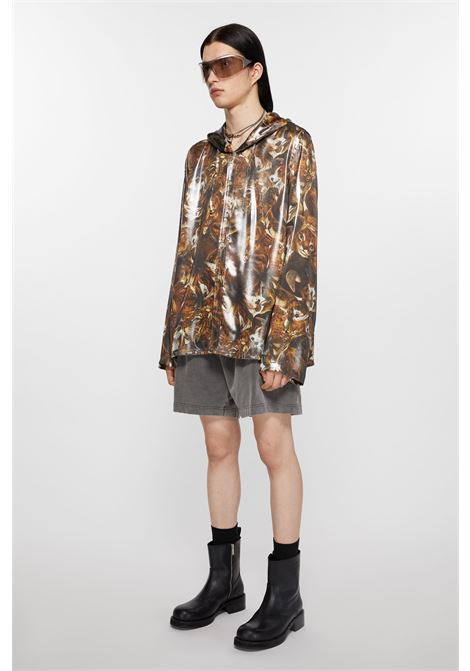 giacca con stampa laminata uomo multicolore in poliestere ACNE STUDIOS | B90758DCR